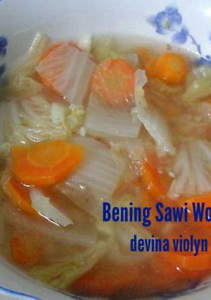 Foto resep Sup Bening Sawi Putih sederhana
