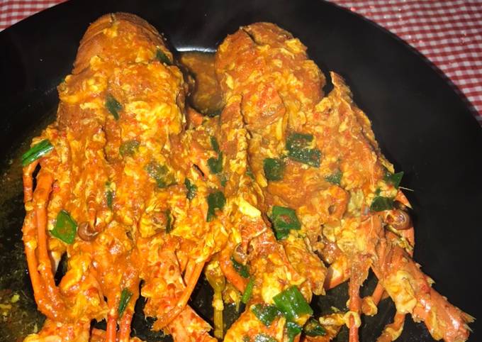 Lobster saus padang