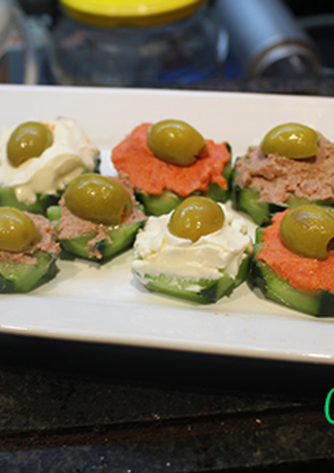 Una foto de Aperitivos de pepino