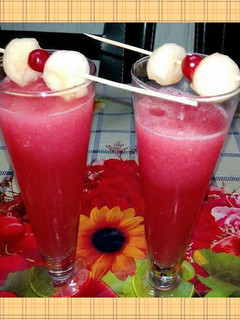 A picture of Red queen mocktail.