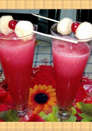 A picture of Red queen mocktail.