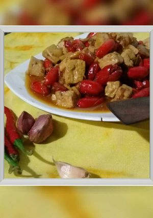 Foto resep Tahu n kulit melinjo tumis kecap