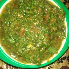 A picture of Pudina chilli Chutney.