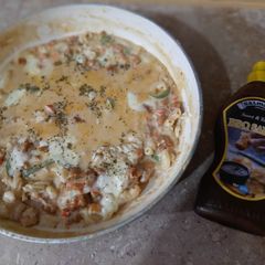 A picture of Bar B Q Saucy Pasta.