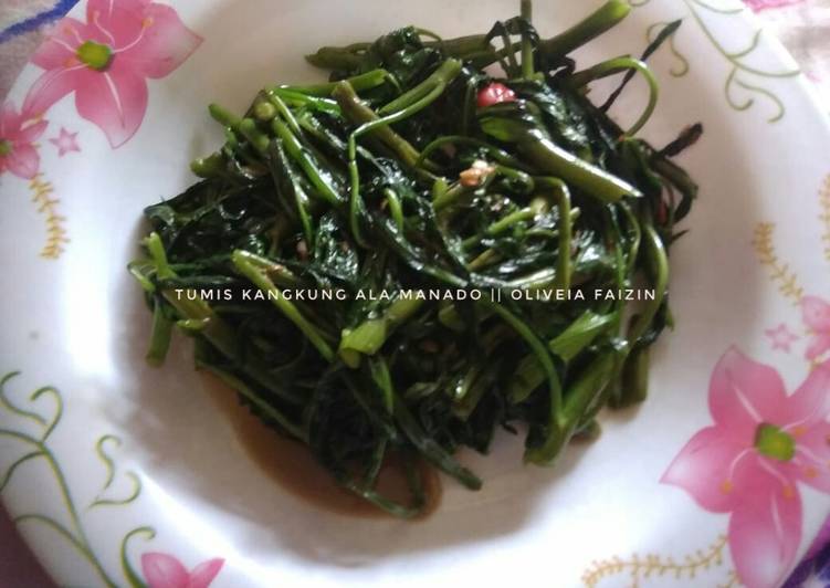 Langkah Mudah untuk Membuat 275) Tumis Kangkung Ala Manado, Enak