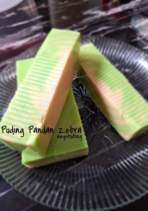 Foto resep 497. Puding Pandan Zebra