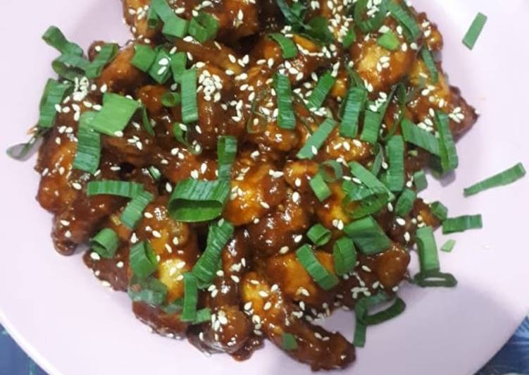 Cara Gampang Menyiapkan Korean spicy chicken Anti Gagal