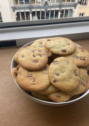 Une photo de Cookies aux pépites de chocolat
