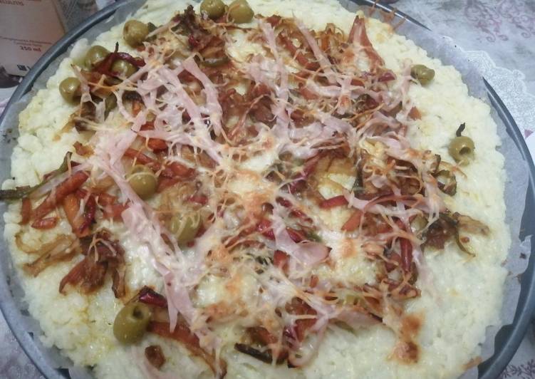 Pizza de base de coliflor