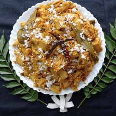 A picture of Dry Green Jackfruit Curry (South Style).