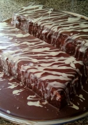 Una foto de Tarta-flan dos chocolates