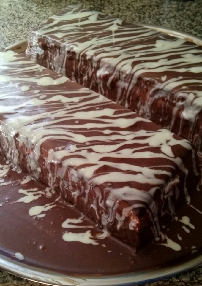 Una foto de Tarta-flan dos chocolates