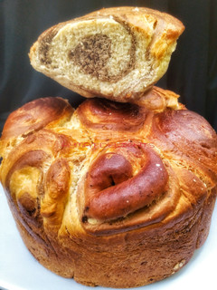 A picture of Spiral chocolate bread.