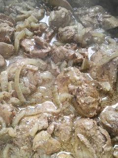 Hagymás máj recept fotója