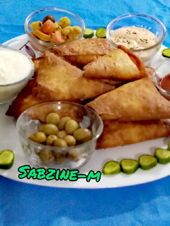 عکسی از دستور سمبوسه پیتزایی😋