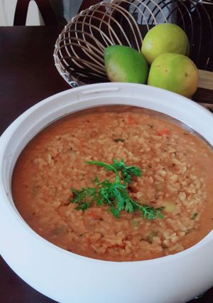 A picture of Bisibele poha.