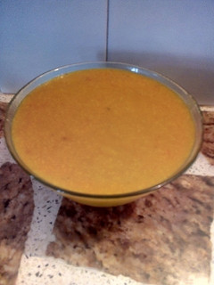 Una foto de Sopa de verduras y polenta