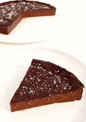 Une photo de Flan choco coco