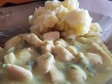 Pollo con crema de espárragos muy sencilla de hacer