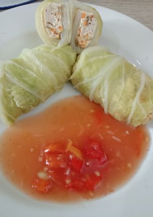 Foto resep Sawi gulung isi tahu
