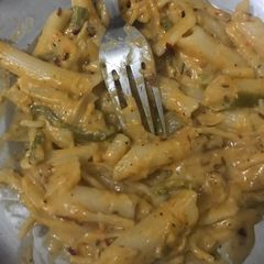 A picture of Pink sauce pasta.