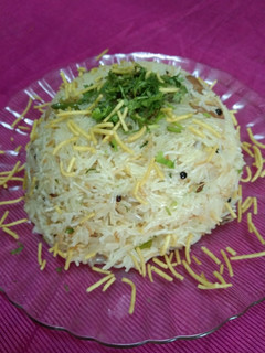 A picture of Vermicelli upma.