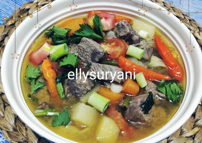 Resep: Sup Daging Spicy Ala Kampung Favorit Kami Irit Untuk Jualan