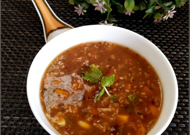 Easiest Way to Prepare Speedy Detoxifying Oats veggies Soup Cooking Basics for Beginners