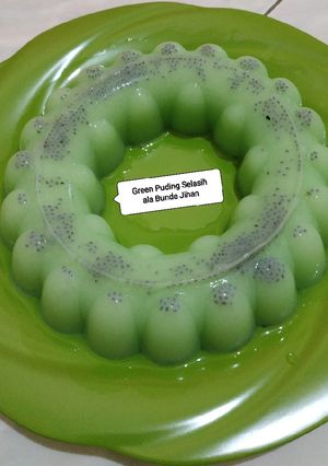 Foto resep Green Puding Selasih 💚