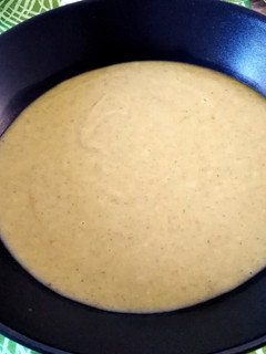 Una foto de Crema de puerro, espinacas y patata