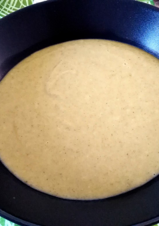 Una foto de Crema de puerro, espinacas y patata