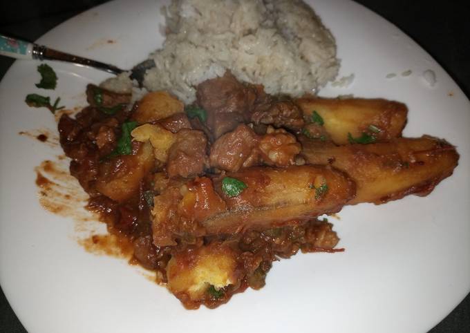 Recipe of Mario Batali Matoke and beef