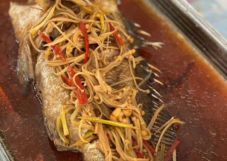 Mudah Cepat Memasak Ikan Kerapu Tim Hongkong Sedap Nikmat