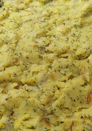 A picture of Mashed potatoes.