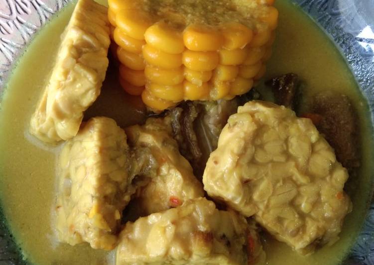 Sayur Lodeh (tempe terong jagung)