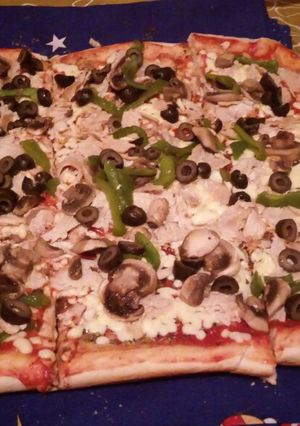 Una foto de Pizza (del porte de la lata del horno)