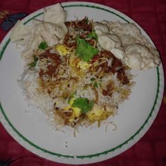 A picture of Egg biriyani.