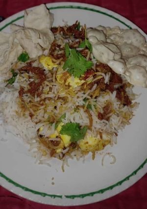 A picture of Egg biriyani.