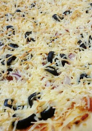 صورة لوصفة بيتزا🍕