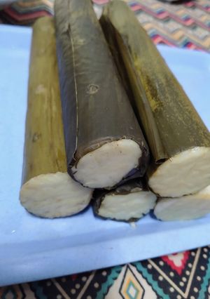 Foto resep Membuat lontong dengan cetakan stainless steel