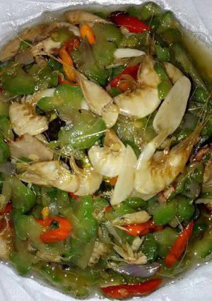 Foto resep Pare tumis udang