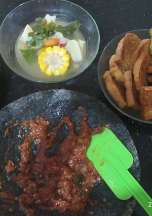 Foto resep Sayur asem + sambelan