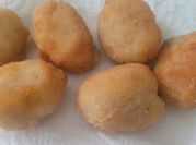 Una foto de croquetas de berenjena