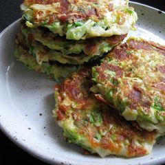 A picture of Ukrainian Inspired Cabbage Pancakes.