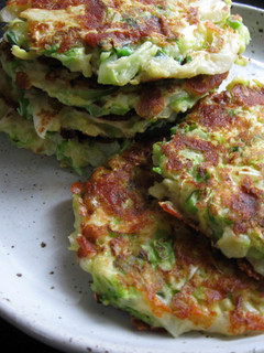 A picture of Ukrainian Inspired Cabbage Pancakes.