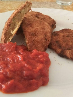 Una foto de Filetes rusos de garbanzos y puerros
