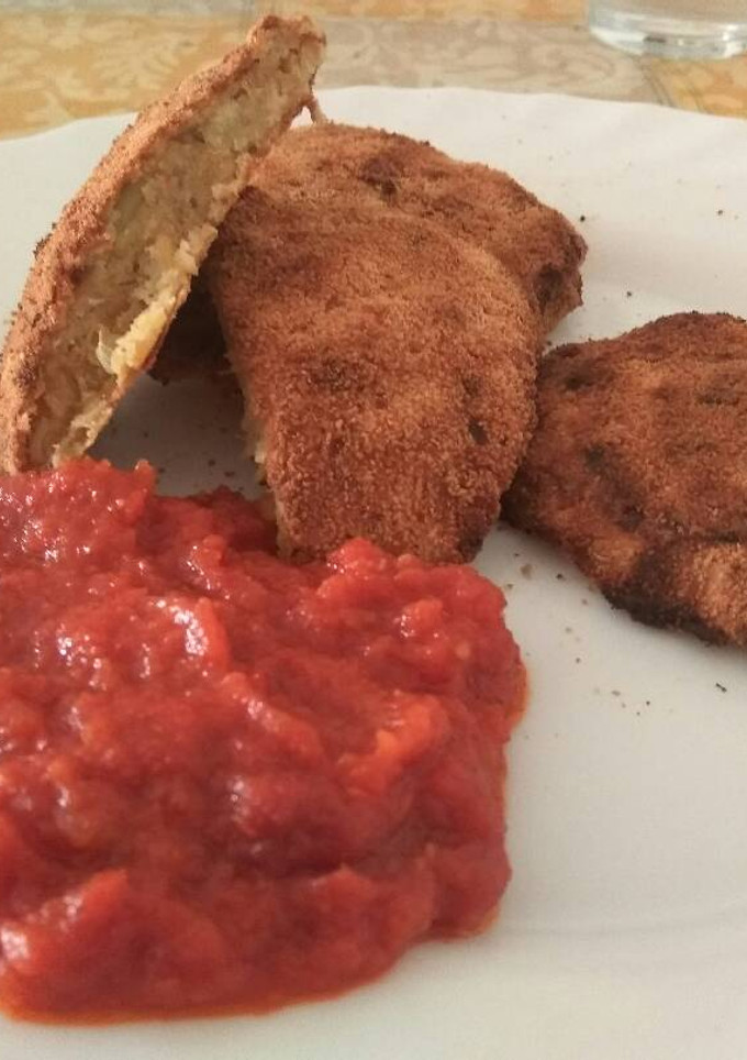Una foto de Filetes rusos de garbanzos y puerros