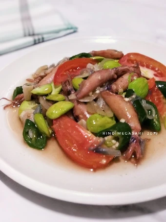 Langkah Mudah untuk Membuat Resep  180. Asin Cumi Pete Manis Pedas yang Enak Banget, Sempurna