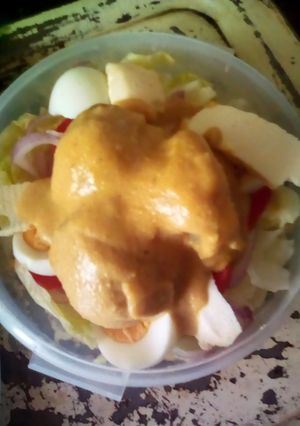 Una foto de Papas a la huancaina