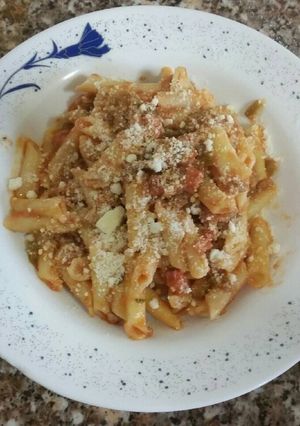 Una foto de Macarrones con chorizo